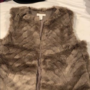 Faux fur vest